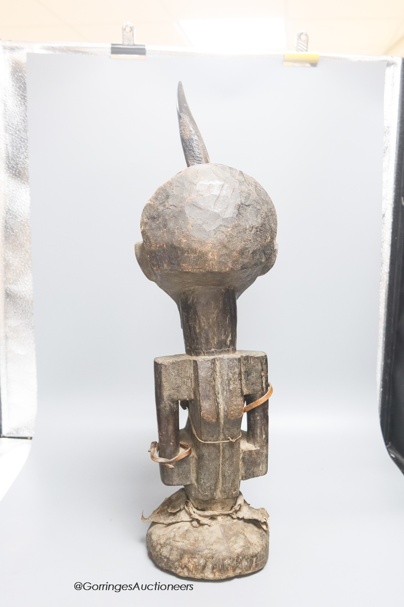 An African Songye tribal wood power figure, height 60cm